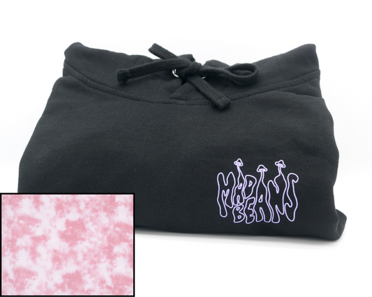 Large MadBeans Hoodie with Pink Cloud Fleece Panels